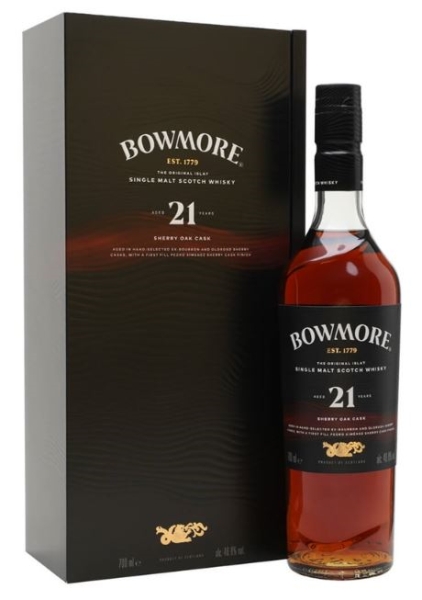 Image sur Bowmore 21 Years Sherry Oak Cask 46.8° 0.7L